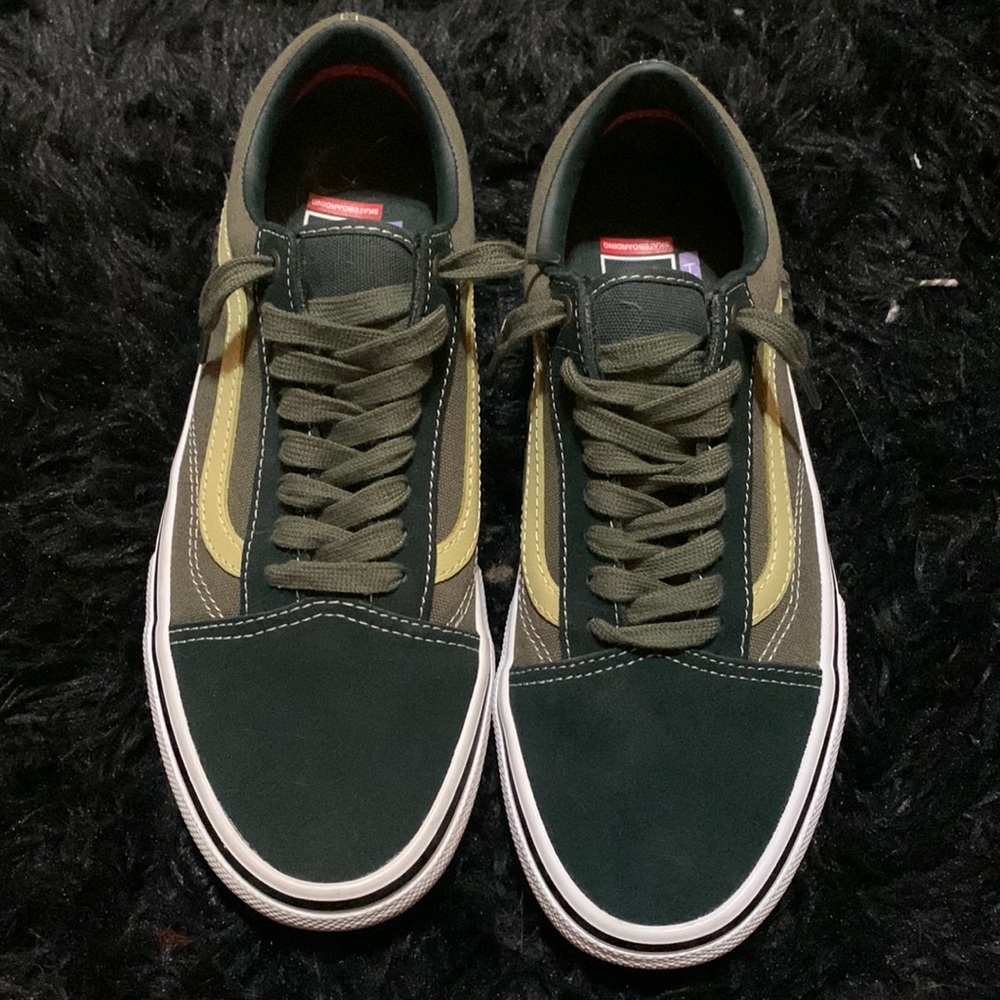 green vans. size 7.5 mens. never worn